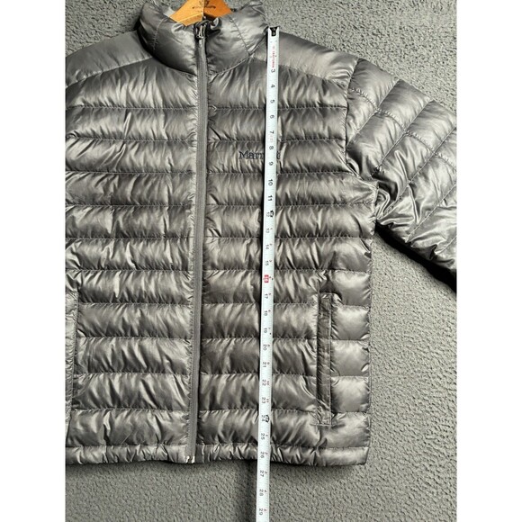 Marmot Zeus Down Puffer Jacket Men's Medium 700 Fill Full Zip Lightweight - Picture 16 of 16
